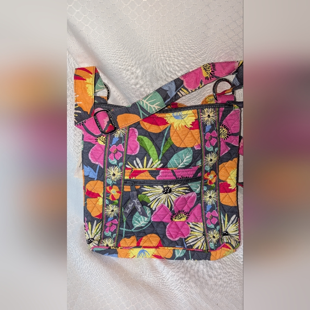 Vera Bradley Hipster Jazzy Blooms Bag NWT